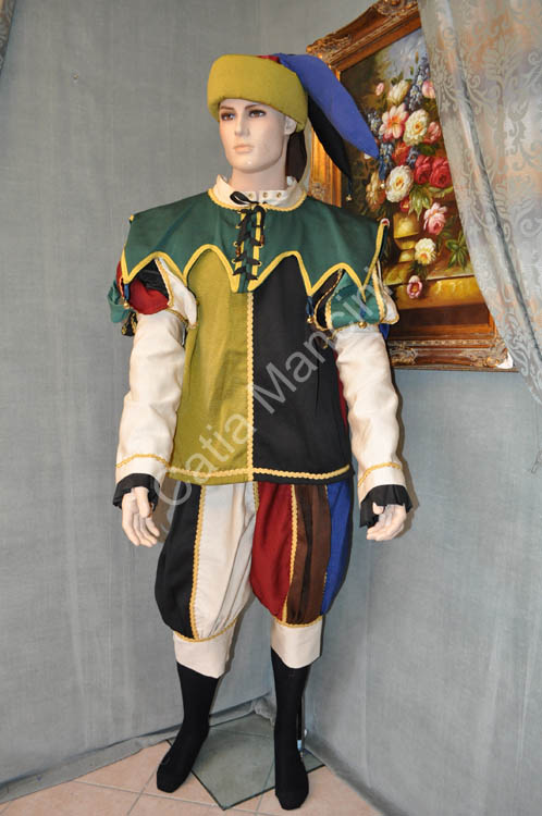 Vestito Giullare Abito Storico (13)