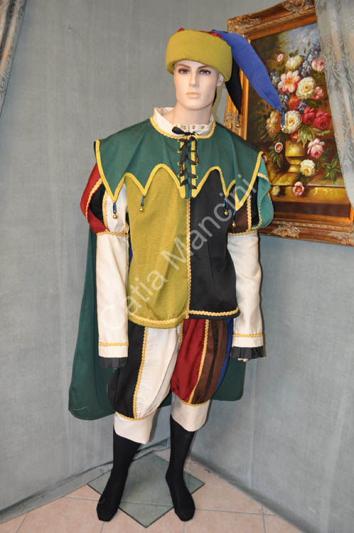 Vestito Giullare Abito Storico