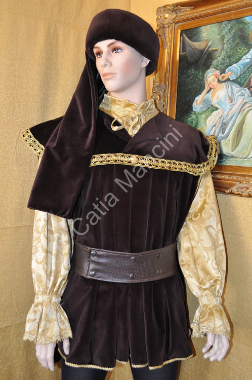 Costume Storico del Medioevo 1400 (2)
