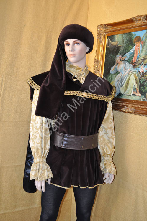 Costume Storico del Medioevo 1400 (6)