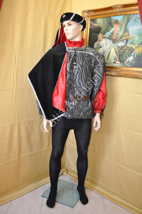 Costume Uomo Medievale con copricapo (6)